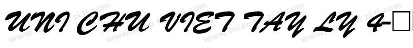 UNI Chu viet tay ly 4字体转换